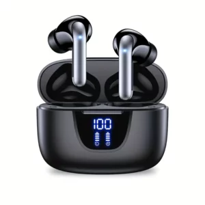 Wireless Earbuds, 5.3 Headphones with 13mm Speaker, Ultra-Long Playtime, Type-C Fast Charging Case, for iPhone and Android, Gaming Business Sports Exercise and Listen to Music, Headset Microphone.